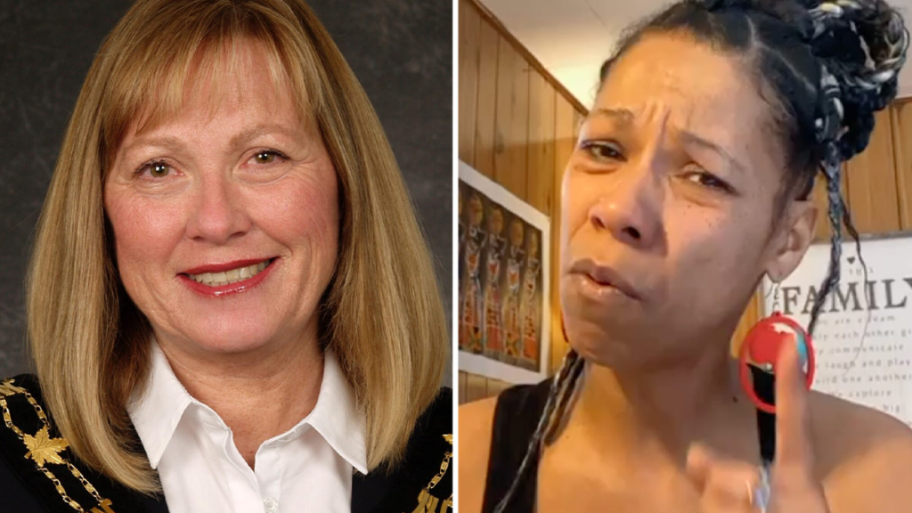 An assault charge was dropped against New Glasgow Mayor Nancy Dicks (left) by prosecutor Bill Gorman. The charge stemmed from an alleged confrontation with African Nova Scotian poet and author Angela Bowden (right) at a Black Lives Matter event in New Glasgow