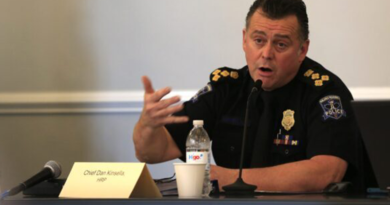 Halifax Regional Police Chief Dan Kinsella speaks during a meeting of the Board of Police Commissioners on Monday, Dec. 13, 2021. He is scheduled to testify in the Kayla Borden appeal hearing this Thursday in Burnside.