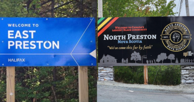 Welcome to East Preston and Welcome to North Preston signs