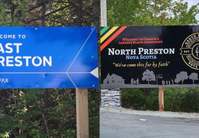 Welcome to East Preston and Welcome to North Preston signs