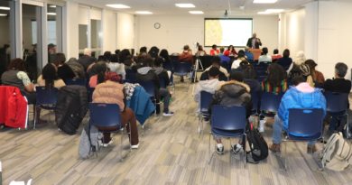 About 50 people attended a Black History Month panel discussion titled ‘Experiencing Inclusion and Diversity in the Workplace: Challenges and Solutions" at Dalhousie University on Tuesday night. Credit: Matthew Byard