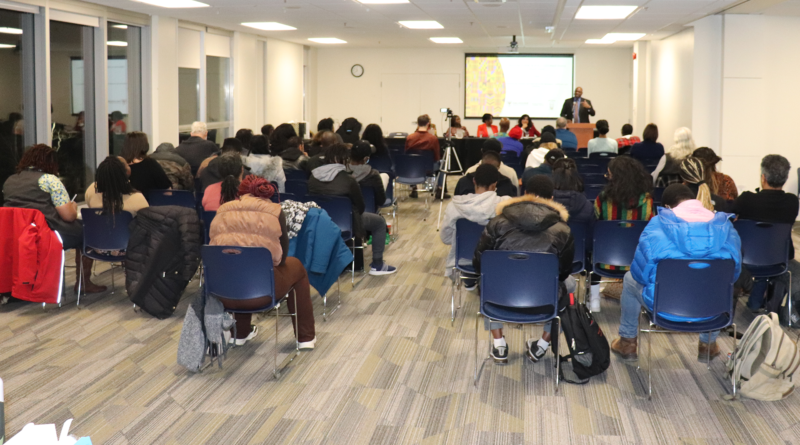 About 50 people attended a Black History Month panel discussion titled ‘Experiencing Inclusion and Diversity in the Workplace: Challenges and Solutions" at Dalhousie University on Tuesday night. Credit: Matthew Byard