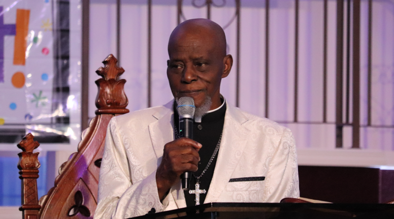 Rev. Wallace Smith delivered his final sermon as senior pastor of St. Thomas Baptist Church in North Preston Photo: Matthew Byard