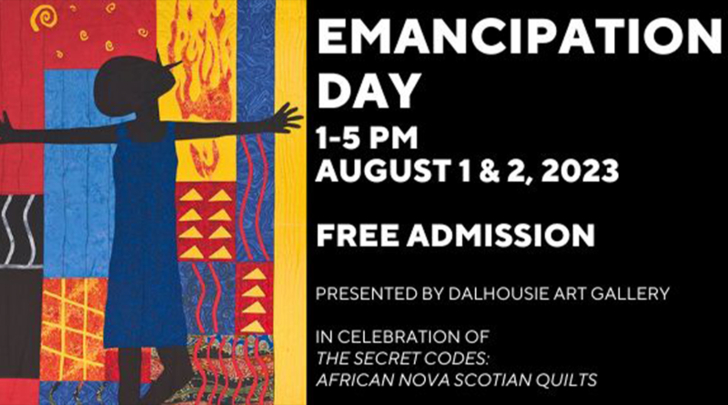 Emancipation Day at Dalhousie Art Gallery - event flyer