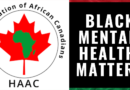 Health Association of African Canadians (HAAC) logo and "Black Mental Health Matters"