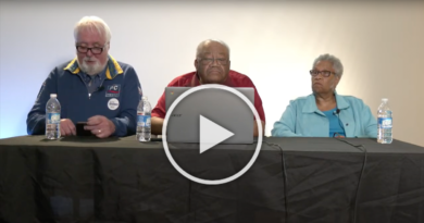 Former Preston area MLAs David Hendsbee (PC), Wayne Adams (Liberal), and Yvonne Atwell (NDP) participated in a live stream panel Tuesday as the polls closed for the Preston by-election. (Eastern Shore Cooperator & Nova Scotia Live Video)