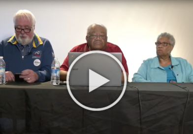 Former Preston area MLAs David Hendsbee (PC), Wayne Adams (Liberal), and Yvonne Atwell (NDP) participated in a live stream panel Tuesday as the polls closed for the Preston by-election. (Eastern Shore Cooperator & Nova Scotia Live Video)