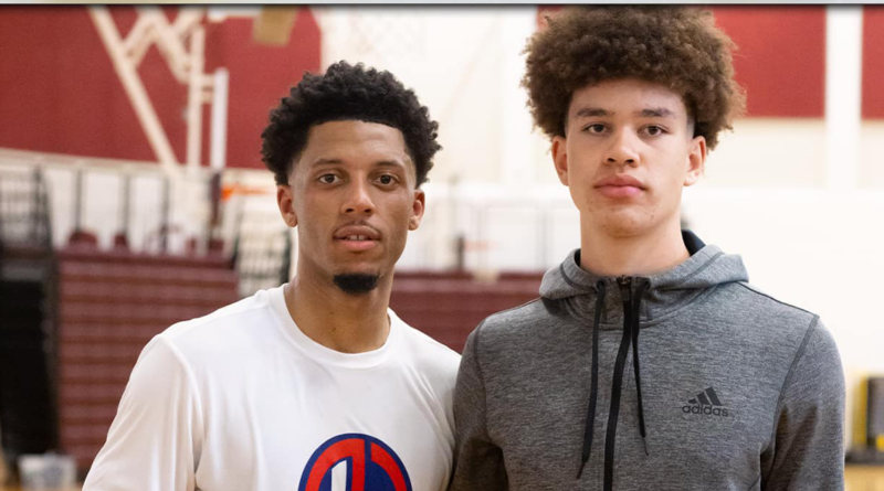 Madden Ross (right) participated in an inaugural weekend-long basketball camp in Halifax hosted by Milwaukee Bucks guard, Lindell Wigginton (left).